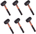 Edward Tools Rubber Mallet Hammer 16 oz - Durable Eco-friendly Rubber Hammer Head for Camping, Flooring, Tent Stakes, Woodworking, Soft Blow Tasks without Damage - Ergonomic Grip Handle (6)