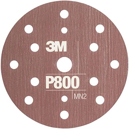 3M Hookit Flexible Abrasive Disc 34406, 6 in, 800+ Grade, 25 Pack, Primer Sanding, E-coat Sanding, Blending