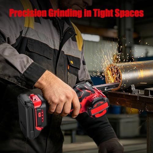 Belt Sander Compatible with Milwaukee 18V Battery 3/8"x13" Mini 5600FPM