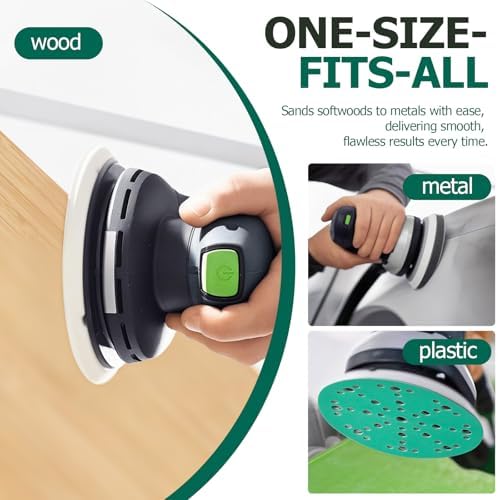 6" 220 Grit Sanding Discs, 49-Hole Hook & Loop for Festool Sanders, 100 Pcs