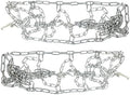 Arnold 490-241-0028 16-Inch x 4.8-Inch Snow Thrower Tire Chains