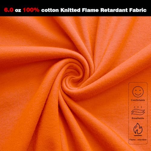 FR Shirts for Men, 6oz Hi Vis Flame Resistant Welding Shirt