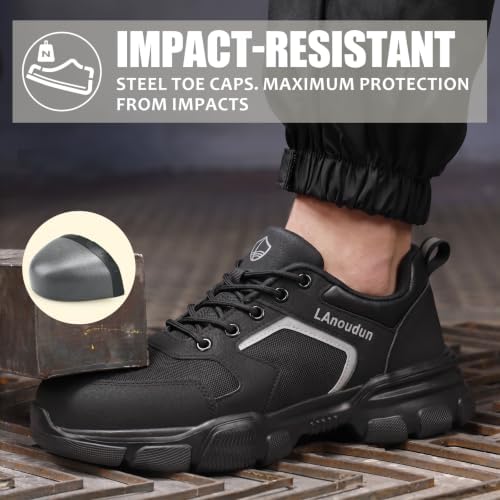 Steel Toe Shoes for Men Puncture Resistant Mens Safety Work Shoes