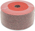 Benchmark Abrasives 5 Inch Sanding Discs Ceramic Resin Fiber Grinding Disc for Grinding, Stripping on Wood, Fiberglass, Steel, Metal, 7/8" Arbor Angle Grinder Sanding Disc, 25 Pack - 50 Grit