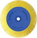 Dedeco Sunburst Radial Bristle Disc 1 Pack - 8" Straight - Yellow 80 Grit (Coarse) - Aluminum Oxide for Polishing & Finishing