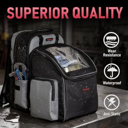 YESWELDER 2-in-1 Detachable Welding Backpack, Helmet and Tool Bag