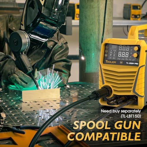 TOOLIOM 200A 5-in-1 Aluminum MIG Welder Kit, Wire & Gloves