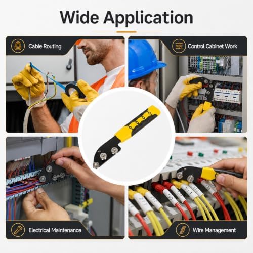 Wire Straightener Tool, Stainless Steel 3-Roller Manual Cable Straightening Tool, Non-slip Handle Cable Untwisting and Bending Device for Electricians, HVAC and Electrical Projects，3pcs