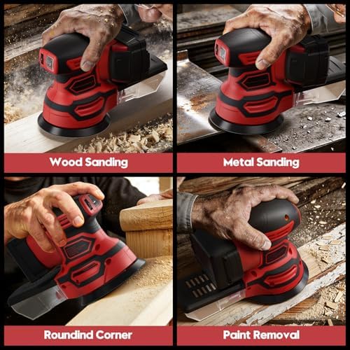 Cordless Random Orbital Sander for Milwaukee 18V Battery