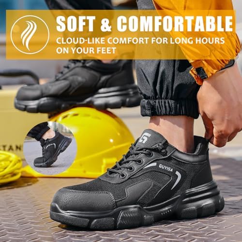 Steel Toe Shoes for Men Puncture Resistant Mens Safety Work Shoes
