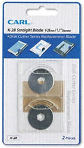 CARL : Bidex Replacement Straight Blades for Heavy-Duty Rotary Trimmers, Two per Pack -:- Sold as 2 Packs of - 2 - / - Total of 4 Each