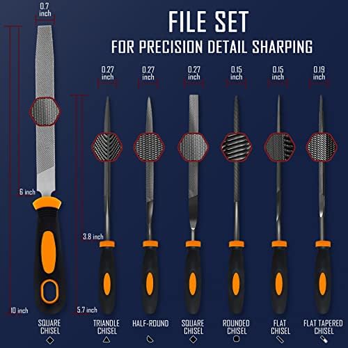 KNINE OUTDOORS Screwdriver Set Repair Kit Maintenance Tools with File Set, Hex Key Set, Ergonomical Designed T-BAR Ratcheting Wrench Rubber Mallet Bits Wrenches Adapters Pin Punches, 138 Set