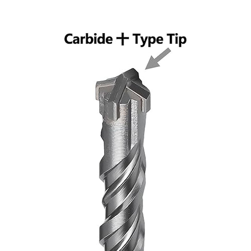 1-1/2 x 15 inch SDS Max Rotary Hammer Drill Bit, 38x380mm Carbide Tip Masonry Drill Bit,Concrete Drill Bit for Masonry, Brick, Stone, Concrete (Length :380mm / 15 inch, 38mm (1-1/2 in) Diameter)