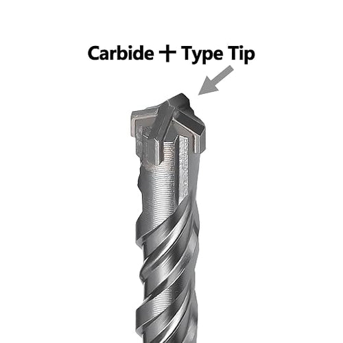 1-1/2 x 16 x 21 inch SDS Max Rotary Hammer Drill Bit, 38x540mm Carbide Tip Masonry Drill Bit,Concrete Drill Bit for Masonry, Brick, Stone, Concrete,38mm (1-1/2 in) Diameter