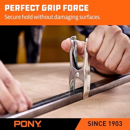 PONY 8-1/2" Heavy Duty Metal Spring Clamp Set, 6-Piece