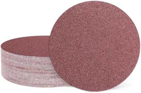 HARFINGTON 10 Pcs 9 Inch Sanding Discs 40 Grit Red Aluminum Oxide