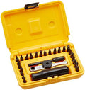 Chapman MFG 8900 Gun Owner Standard Screwdriver Set - Slotted, Phillips & SAE Hex Bits - Set Offers 24 USA Made Insert Bits, Mini Ratchet, Spinner, Screwdriver Handle + Extension (Yellow Case)