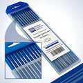 Midwest Tungsten Service TIG Welding Tungsten Electrodes 10-Pack (Blue - 2% Lanthanated Tungsten (WL20/EWLa-2), 1/16")