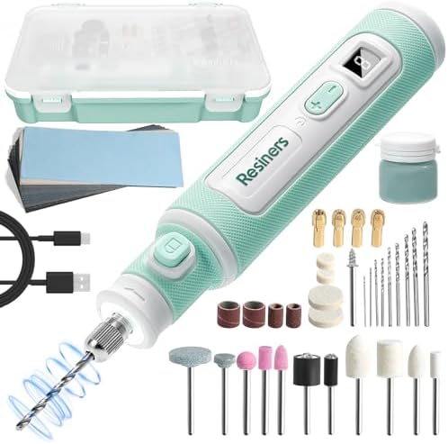 Resiners 52pcs Cordless Rotary Tool Kit for Resin Jewelry DIY Crafts