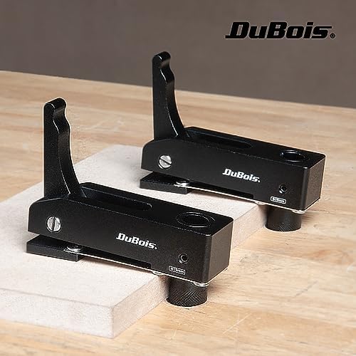 DuBois 51057-P2 MFT Style Hold Down Hold Fast Clamps Woodworking Set, 3/4" (19mm) Bench Dog Hole, Aluminum Quick Clamp and Release, 4 PK