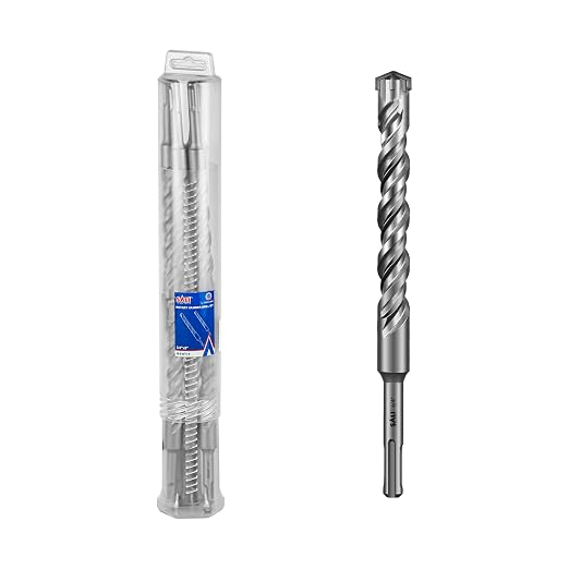SALI 10PCS 3/4"*8" SDS Plus Rotary Hammer Drill Bit Kit - Cross-Type Double Thread Carbide Material for Concrete, Brick, Cement Walls, Stone