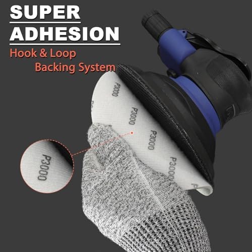 6 Inch Foam Hook & Loop Sanding Discs: 15Pcs 1500 Grit