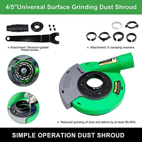 Dust Shroud for Angle Grinder 4/4.5/5 inch Universal Surface Grinding Shroud (125MM)