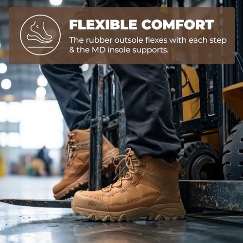 NORTIV 8 Men's Waterproof Steel Toe Work Boots