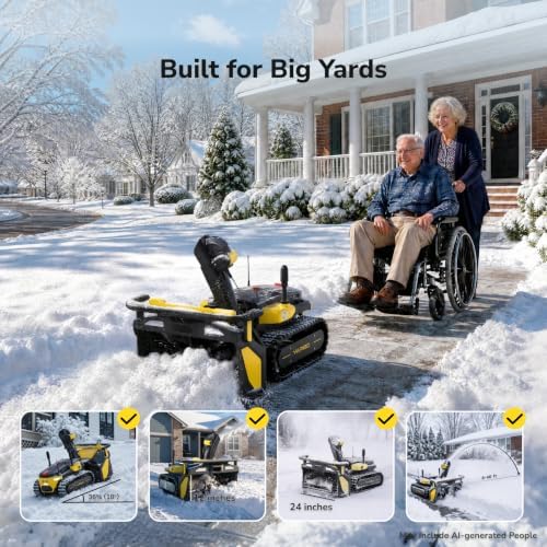 YARBO Upgraded Snow Blower Gen 2 Module Works with Y40/Y40P Core