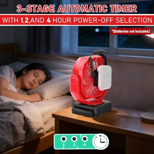 Cordless Oscillating Fan Compatible with Craftsman V20 (Tool Only)