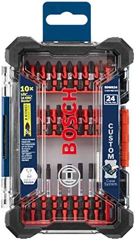 BOSCH 12V Max Cordless Drill/Driver and Impact Driver Combo Kit with Assorted Impact Tough Screwdriving Custom Case System Set