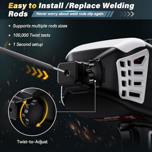 Portable Welding Machine 110V Handheld ARC Welder Gun with 20PCS Rods