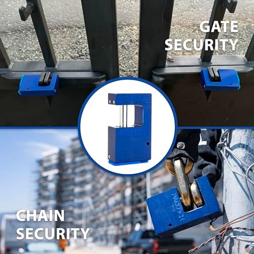 PACLOCK's 17-1100-Series Block-Lock, UCS, High Performance 6-Pin Cylinder, Keyed Differently w/ 2 Keys, Blue