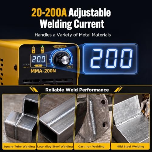 200Amp 110V MINI Portable Stick Welder Machine w/ 20pcs Rods