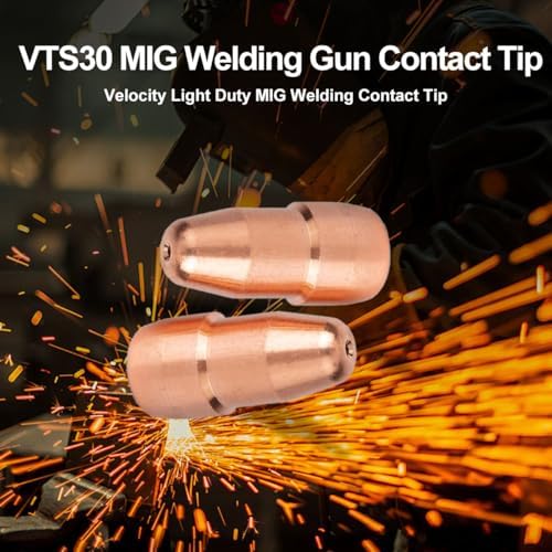 10PK VTS30 MIG Welding Gun Contact Tip .030" fits Tweco Fusion 140 180 220 250 1110-1309 Velocity Light Duty MIG Welding Contact Tip, .030 Wire Size