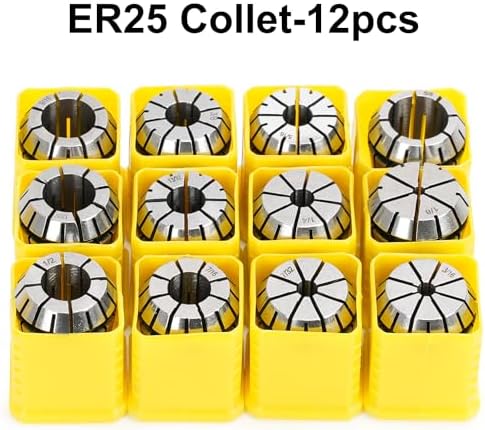 12PCS ER25 Spring Collet Set for CNC Engraving Machine