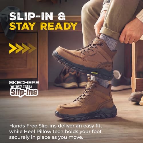 Skechers Men's Santoro Moc Toe Hands Free Slip Ins