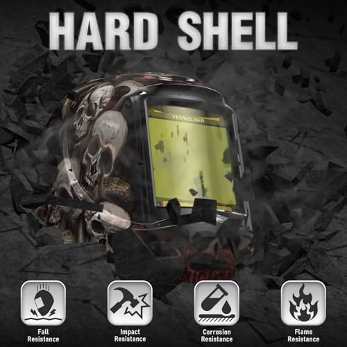 YESWELDER Auto Darkening Welding Helmet, Large View, LYG-M800H-SS