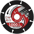 5" Diamond Metal Cutting Disc Diamond Cut Off Wheel for Cutting Steel Rebar, Sheet Metal, Ductile Pipe, Angle Iron, Stainless Steel and Similar Materials (5-1pc)