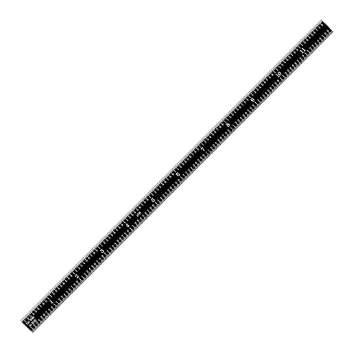 PEC Tools Stainless Steel Ruler Set (6"+12"), High-Contrast Machinist Ruler with Markings 1/32", 1/64", 1/50" and 1/100", Made in USA