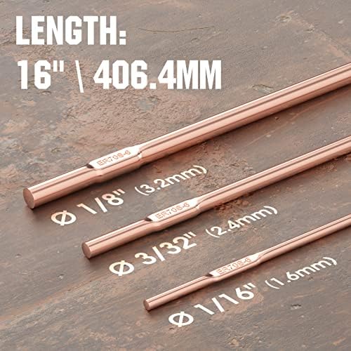 YESWELDER TIG Welding Rod Mild Steel ER70S-6 1/16"x16" 5LB