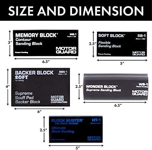 Motor Guard - Sand Block Assortment 5 Piece (AP1), One Size