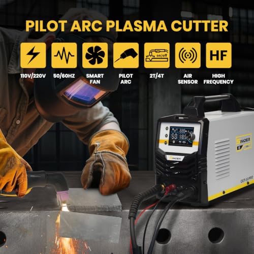 SSIMDER Plasma Cutter 50A Pilot Arc, IGBT PSI/MPA, Auto Repair