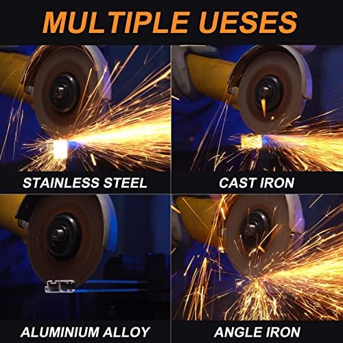 3 inch Cut Off Wheel - 25 Pack Cutting Disc with Mounting Mandrel Kit 1/4" 3/8" Arbor Stainless Steel Grinding Wheel for Angle Grinder