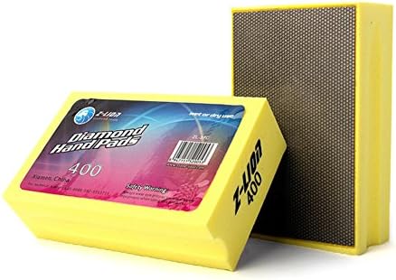 Z-Lion Diamond Hand Polishing Pads Electroplated Grit 400 for Glass Stone