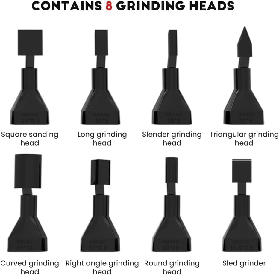Electric Reciprocating Sander Set, USB Quick Charging Mini Sanding Pen 3 Speed Adjustable Detail Sander with 8 Sanding Heads and Sandpapers for Grinding Polishing Surfaces
