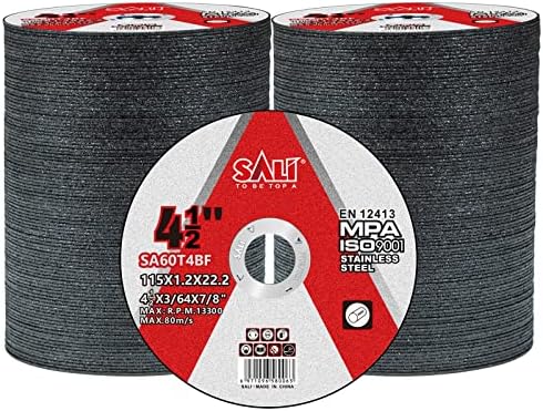 SALI 200 Pack Cut Off Wheel 4 1/2 Inch Cutting Wheels 4-1/2" x 3/64" x 7/8" Professional Cutting Stainless Steel, Angle Grinder Cutting Wheel,Cutting Discs with Aggressive Cutting Upgrade (4.5in, 200)