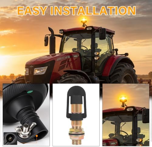 1Pcs Led Beacon Light Amber Strobe Lights with L Shape Metal Bracket
