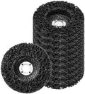 10Pcs 4" x5/8"(Arbor) Paint Stripper Discs for Angle Grinder Black