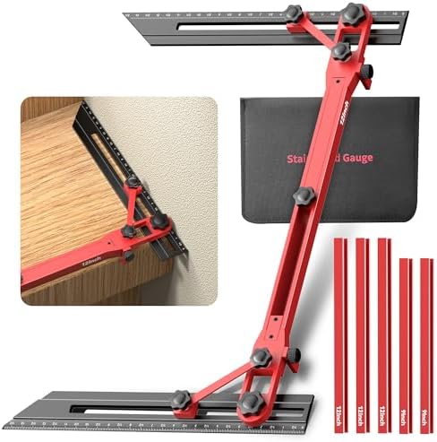 Stair Tread Jig, 72" Adjustable Stair Tread Template Tool for Woodworking